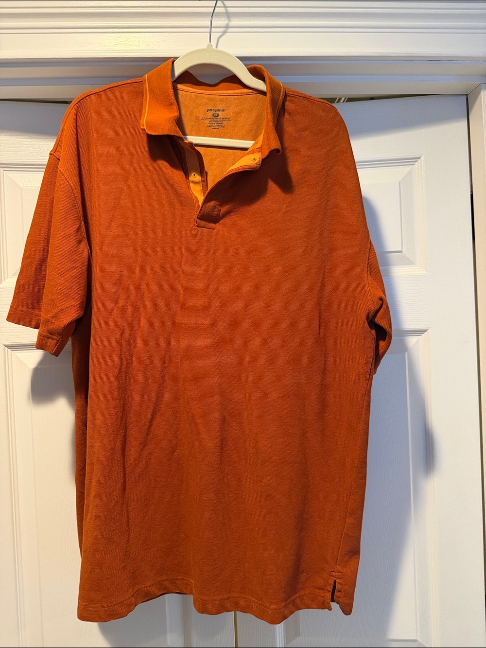 Patagonia Men's Burnt Orange Polo Shirt